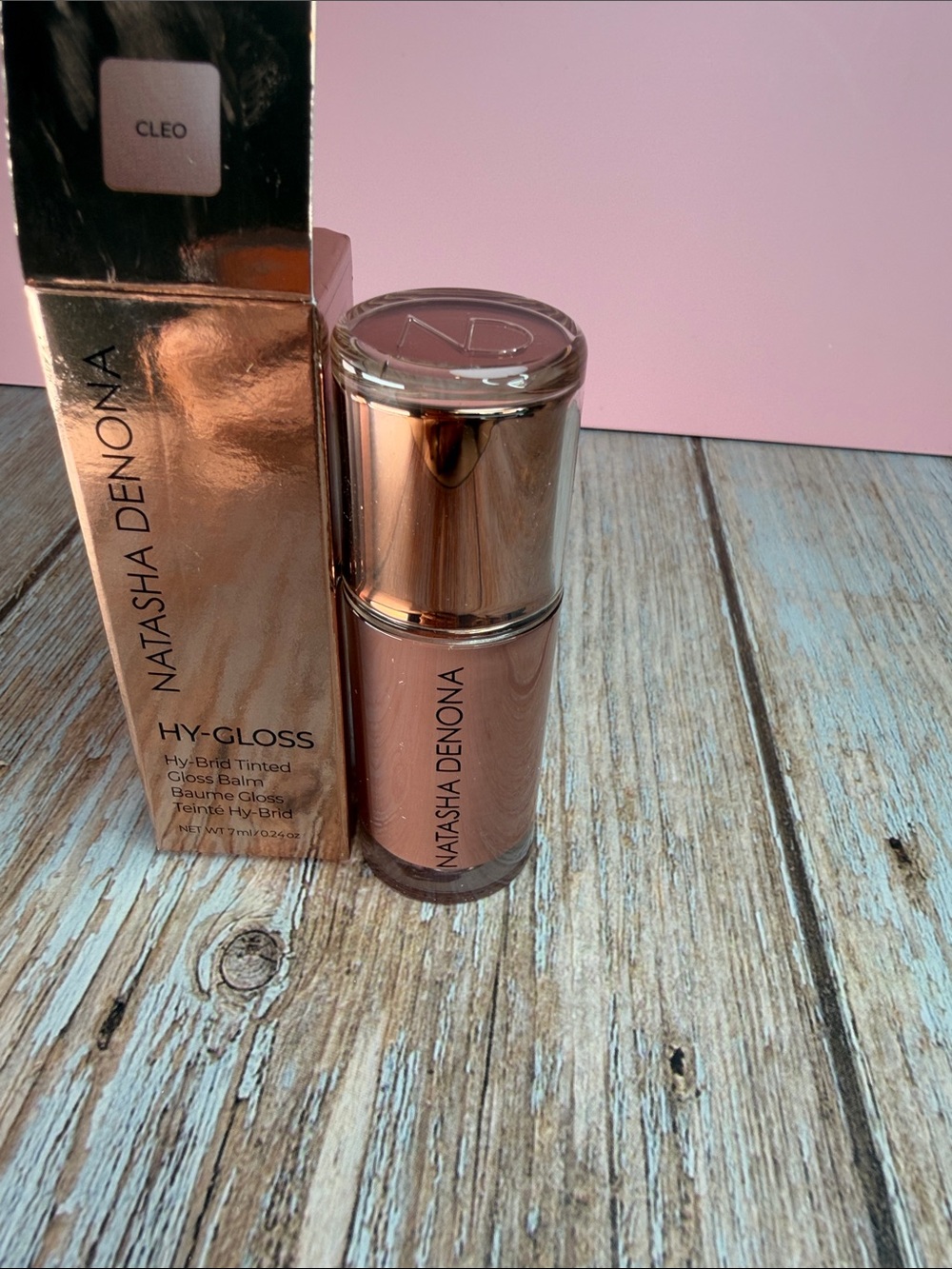 Natasha Denona Hy-Gloss Tinted Gloss Balm — Rose Gold